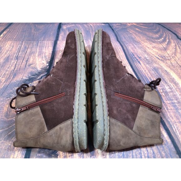 Clarks Tamitha Burgundy Brown Suede Ankle Boots Womens 11 / 42 (t7i) - Picture 6 of 10